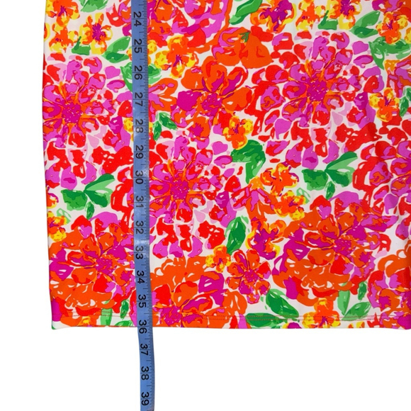Jude Connally Performance Floral Bright Dress Size M short sleeves beach resort - Picture 8 of 10